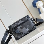 Louis Vuitton Mini Soft Trunk M14922 Damoflage Black Canvas Bag