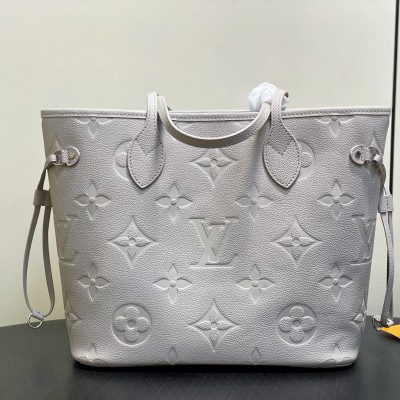 Louis Vuitton - Neverfull MM M13758 Lilac Purple Monogram Empreinte Leather Tote Bag