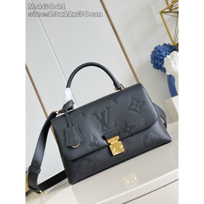 Louis Vuitton - Madeleine MM Handbag M46041 Black Monogram Empreinte