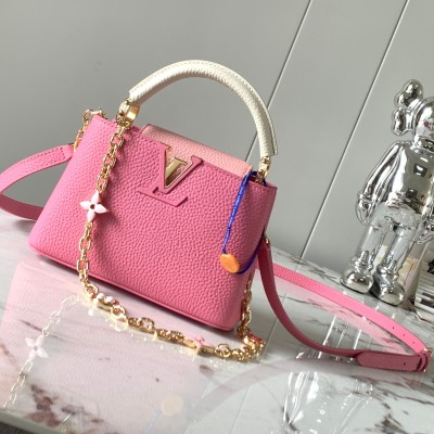 Louis Vuitton - Capucines BB Autumn Crocus High-End Custom M20844 M20845 Handbag