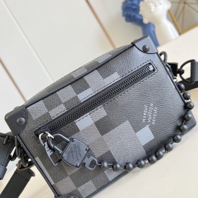 Louis Vuitton - Mini Soft Trunk Bag M14922 Damoflage Black Pharrell Williams Pixelated Design