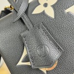 Louis Vuitton Madeleine MM Handbag M46041 Black Monogram Empreinte Replica