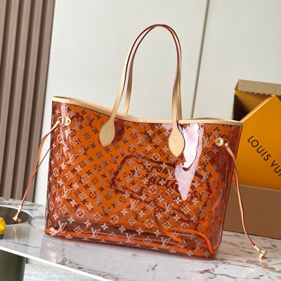 Louis Vuitton - Neverfull GM M14500 Monogram PVC Semi Transparent Handbag with MB163c Chip