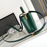 Louis Vuitton Capucines BB Custom Green Taurillon Leather Handbag M24713 M24714