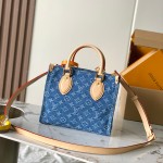 Louis Vuitton OnTheGo PM M14633 Denim Canvas Replica Handbag