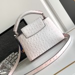Louis Vuitton Capucines BB Gradient White Taurillon Leather Handbag M24713 M24714