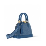 Louis Vuitton Alma BB M14853 Blue Epi Leather Bag with Gold Hardware