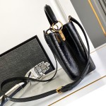Louis Vuitton Capucines BB Black Custom Taurillon Leather Handbag M24713 M24714