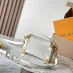 Louis Vuitton Side Trunk BB Handbag M23915 M25072 in Off-White and Light Brown – Premium Leather Replica
