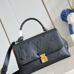 Louis Vuitton Madeleine MM Handbag M46041 Black Monogram Empreinte Replica