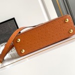 Brown Dynamic Chip Premium Leather Replica Handbag M24714