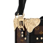 Louis Vuitton Petite Malle Monogram Canvas Handbag M13738 Front View