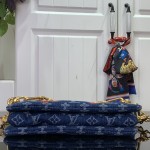 Louis Vuitton x Takashi Murakami Coussin PM M14978 Denim Cherry Handbag