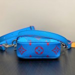 Louis Vuitton Danube PM Crossbody Bag M14685 Blue Monogram Glow – Men’s Replica
