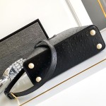 Louis Vuitton Capucines BB Black Custom Taurillon Leather Handbag M24713 M24714