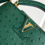 Louis Vuitton Capucines BB Custom Green Taurillon Leather Handbag M24713 M24714