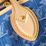 Replica Louis Vuitton Neverfull MM M13192 Denim Trim with MB163c Chip