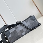 Louis Vuitton Steamer Mini M14923 – Damoflage Black Coated Canvas