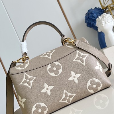 Louis Vuitton - Madeleine MM Handbag M46041 Gray Monogram Empreinte – Silk-Screen Edition