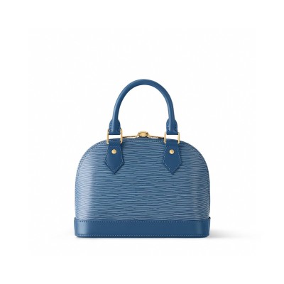 Louis Vuitton - Alma BB Handbag M14853 Blue Epi Wave Leather Premium MB163c Chip Version