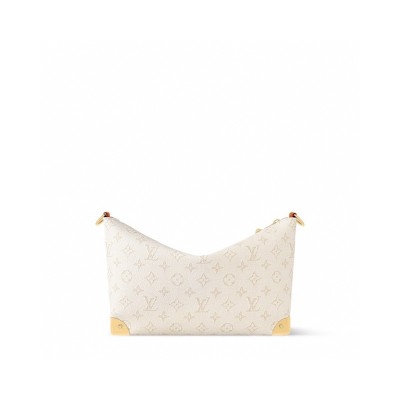 Louis Vuitton - Bobo Trunk Handbag in White Monogram Heritage Canvas M14661