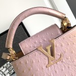 Louis Vuitton Capucines BB Gradient White Taurillon Leather Handbag M24713 M24714