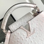 Louis Vuitton Capucines BB Gradient White Taurillon Leather Handbag M24713 M24714