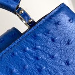 Louis Vuitton Capucines BB Custom Blue Taurillon Leather Handbag M24713 M24714