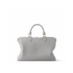 Louis Vuitton Speedy Soft 30 Grey Minigram Bold Handbag M25670 Front View