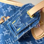 Replica Louis Vuitton Neverfull MM M13192 Denim Trim with MB163c Chip