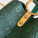 Louis Vuitton Capucines Green Lizard Replica Handbag M98156 M98177