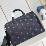 Louis Vuitton Speedy 40 Bandoulière M14136 LV Blason Denim Replica – ModernTimeHandbag