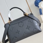 Louis Vuitton Madeleine MM Handbag M46041 Black Monogram Empreinte Replica