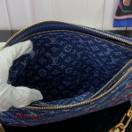 Louis Vuitton x Takashi Murakami Coussin PM M14978 Denim Cherry Handbag