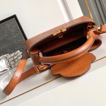 Brown Dynamic Chip Premium Leather Replica Handbag M24714