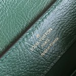 Louis Vuitton Capucines BB Custom Green Taurillon Leather Handbag M24713 M24714