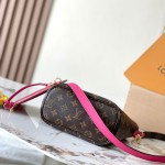  Louis Vuitton Neverfull Bandoulière Inside Out BB reversible handbag in White Green, Pink White, Brown and Rose Pink