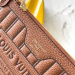  Louis Vuitton Neverfull Bandoulière Inside Out BB reversible handbag in White Green, Pink White, Brown and Rose Pink