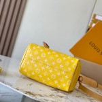 Louis Vuitton Bandoulière 25 M24426 yellow cowhide leather handbag from Pharrell Williams 2024 Fall Winter collection