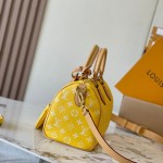 Louis Vuitton Bandoulière 25 M24426 yellow cowhide leather handbag from Pharrell Williams 2024 Fall Winter collection