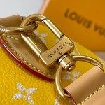 Louis Vuitton Bandoulière 25 M24426 yellow cowhide leather handbag from Pharrell Williams 2024 Fall Winter collection