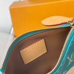 Louis Vuitton Speedy P9 Bandouliere 25 Handbag M11562 Windy Purple & M11561 Lake Blue with A-grade Full Steel Hardware (9.84 x 5.91 x 5.91 inches)