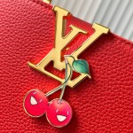 Louis Vuitton Capucines M13250 Red Cherry Patchwork Gold Chain Handbag