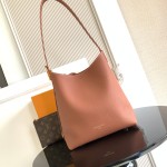 Louis Vuitton Low Key Hobo Bag in grained calfskin leather with adjustable shoulder strap