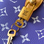 Louis Vuitton Speedy P9 Bandouliere 25 Handbag M11562 Windy Purple & M11561 Lake Blue with A-grade Full Steel Hardware (9.84 x 5.91 x 5.91 inches)