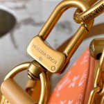 Louis Vuitton Speedy P9 Bandouliere 25 Handbag M13912 Tangerine Orange with A-grade Full Steel Hardware (9.84 x 5.91 x 5.91 inches)