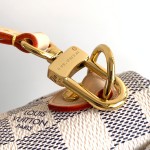 Louis Vuitton Croisette Damier Azur canvas handbag with leather tassel