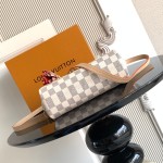 Louis Vuitton Croisette Damier Azur canvas handbag with leather tassel