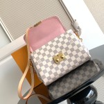 Louis Vuitton Croisette Damier Azur canvas handbag with leather tassel