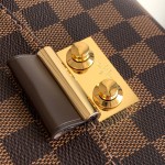 Louis Vuitton Croisette Damier Azur canvas handbag with leather tassel